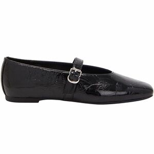 Katy Perry Womens' Evie Black Patent Mary Jane Dress Shoes with Buckle Strap